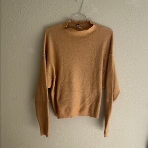 Free People Warm Tan Turtleneck Sweater